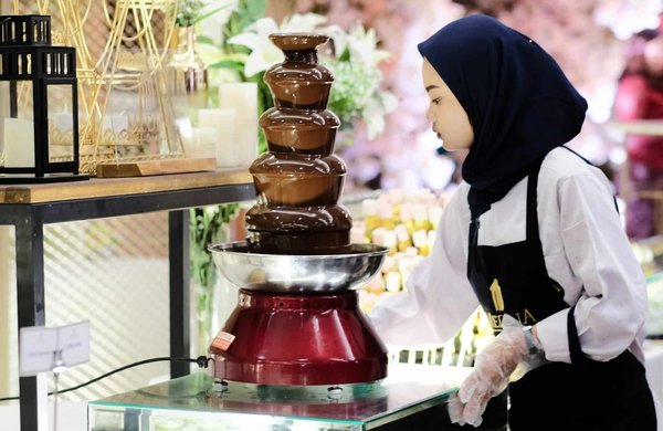 Quel est le meilleur choix pour une fontaine à chocolat lors d'une réception?